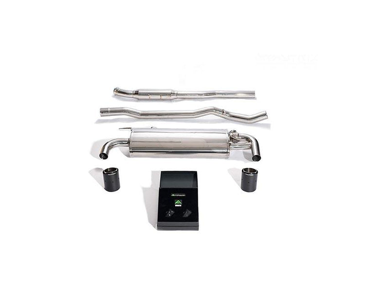 ARMYTRIX Stainless Steel Valvetronic Catback Exhaust System Dual Carbon Tips For BMW M135i xDrive F40 2019+
