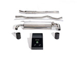 ARMYTRIX Stainless Steel Valvetronic Catback Exhaust System Dual Matte Black Tips For BMW M135i xDrive F40 2019+
