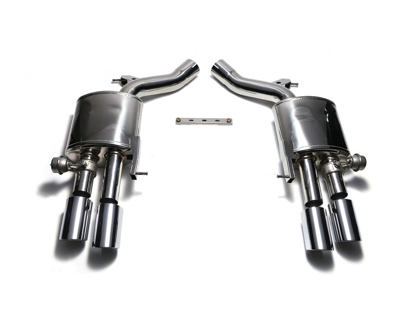 ARMYTRIX Stainless Steel Valvetronic Catback Exhaust System Quad Chrome Silver Tips For BMW M6 F12 | F13 2013-2021