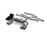 ARMYTRIX Stainless Steel Valvetronic Catback Exhaust System Quad Chrome Silver Tips For BMW M2 Competition F87 2019-2021
