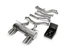 ARMYTRIX Stainless Steel Valvetronic Catback Exhaust System Quad Chrome Silver Tips For BMW M3 | M4 F8x 2015-2021