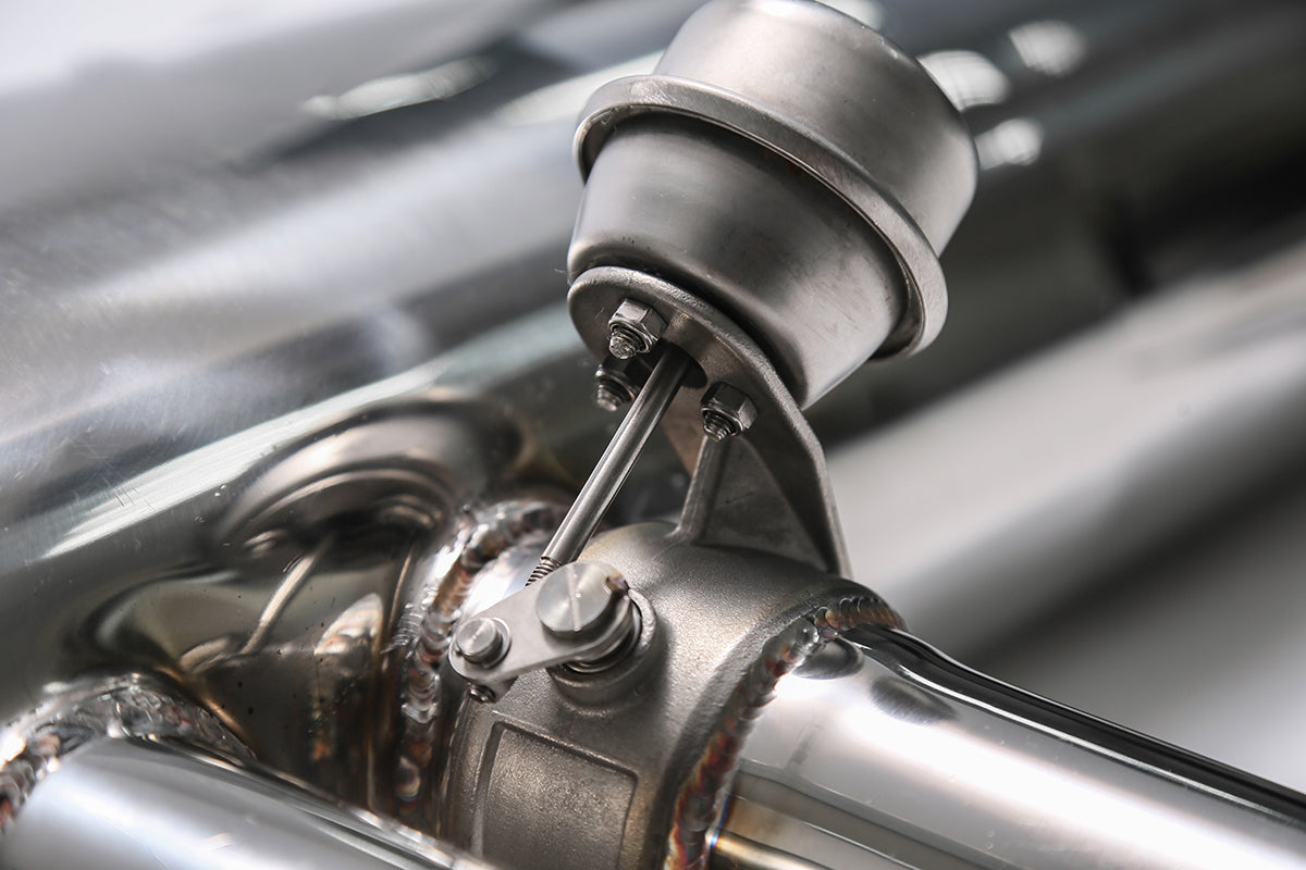 ARMYTRIX Stainless Steel Valvetronic Catback Exhaust System Quad Chrome Silver Tips For BMW M3 | M4 F8x 2015-2021