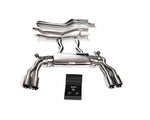 ARMYTRIX Stainless Steel Valvetronic Catback Exhaust System Quad Chrome Silver Tips For BMW X3 M | X4 M 2019+