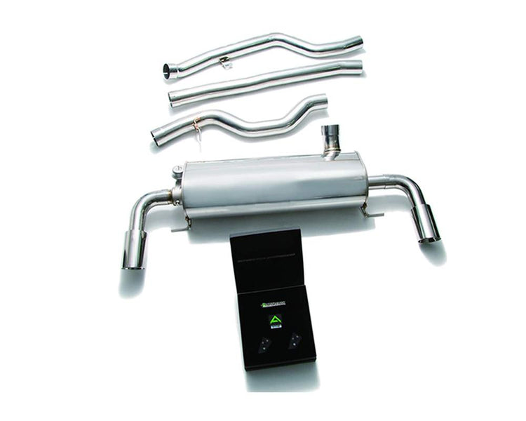 ARMYTRIX Stainless Steel Valvetronic Catback Exhaust System Dual Chrome Silver Tips For BMW 330i G20 B48 2019+