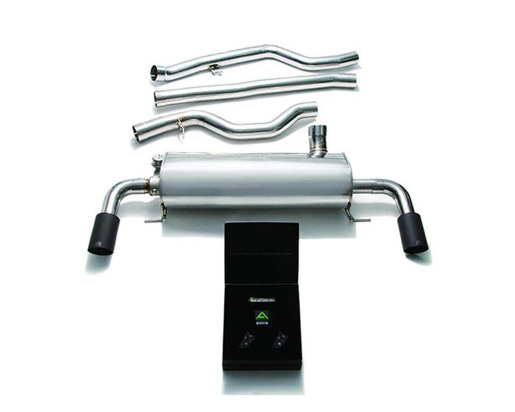 ARMYTRIX Stainless Steel Valvetronic Catback Exhaust System Dual Matte Black Tips For BMW 330i G20 B48 2019+