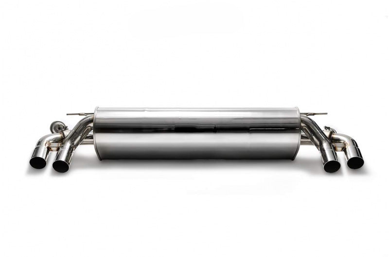 ARMYTRIX Stainless Steel Valvetronic Catback Exhaust System Quad Chrome Silver Tips For BMW 550i G30 | G31 2017-2021