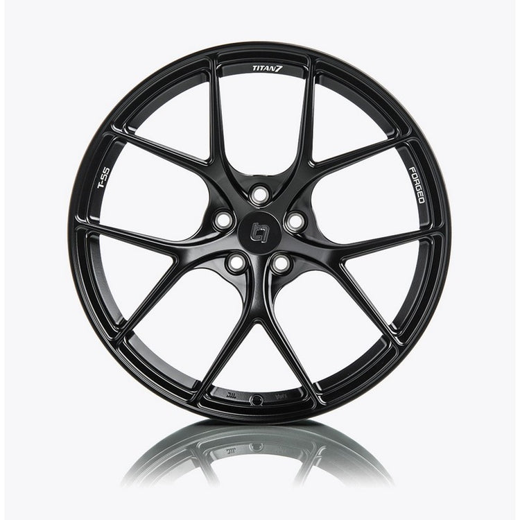Titan 7 20 Inch T-S5 Machine Black Forged Wheels For Porsche 911 Carrera, Carrera S - AutoTalent