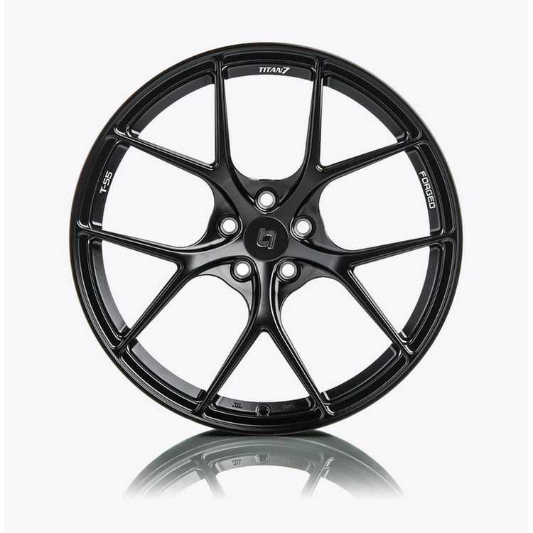 Titan 7 T-S5 Machine Black Forged Wheels For Alfa Romeo 4C - AutoTalent