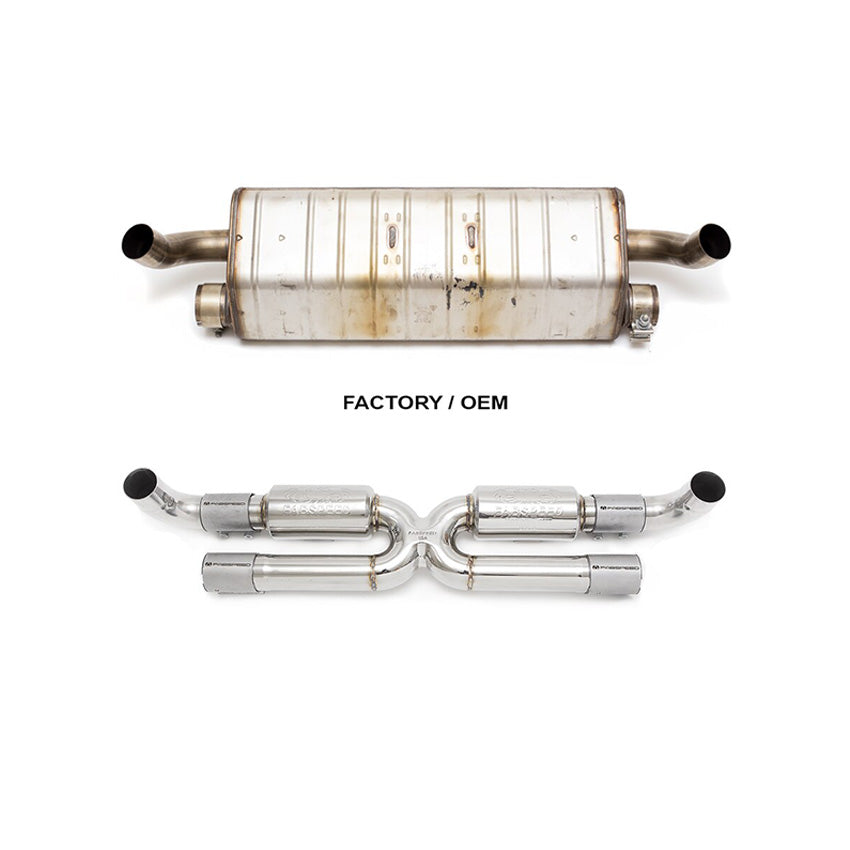 Fabspeed Center Muffler Bypass X-Pipe (for Base) for Porsche  991.2 Carrera 2017-2019