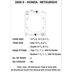 CSF Performance Universal Half Radiator For Mitsubishi Lancer - Autotalent