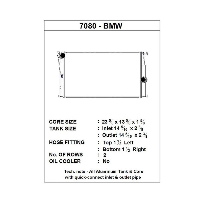 CSF Performance Radiator For BMW - Autotalent