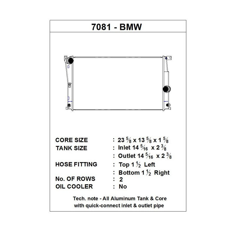 CSF Performance Radiator For BMW 2 Series - Autotalent