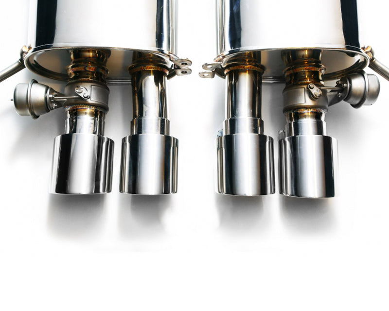 ARMYTRIX Stainless Steel Valvetronic Catback Exhaust System Quad Blue Coated Tips For Chevrolet Corvette C7 2014-2021