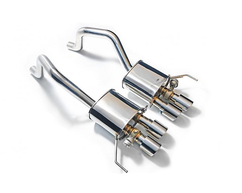 ARMYTRIX Stainless Steel Valvetronic Catback Exhaust System w/X-Pipe | Quad Blue Coated Tips For Chevrolet Corvette C7 2014-2021