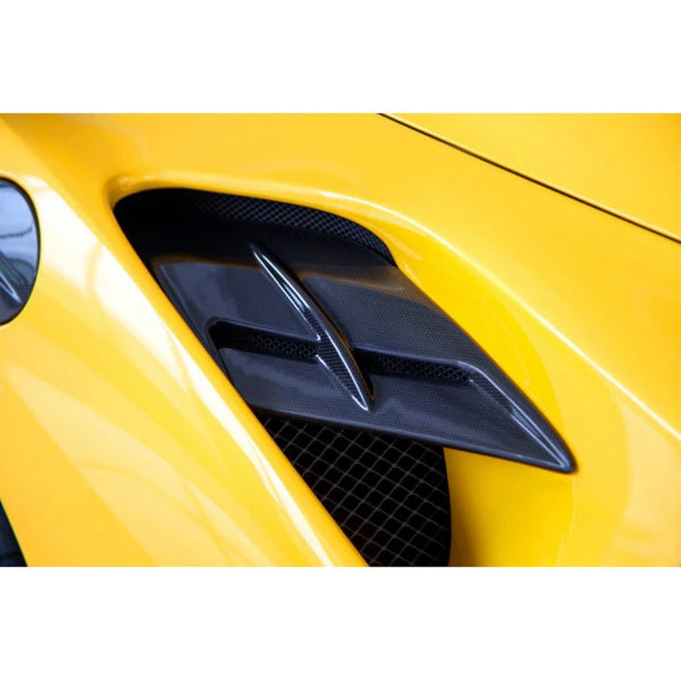 Capristo Aero Carbon Side Air Intake Panels For Ferrari 488 GTB - AutoTalent