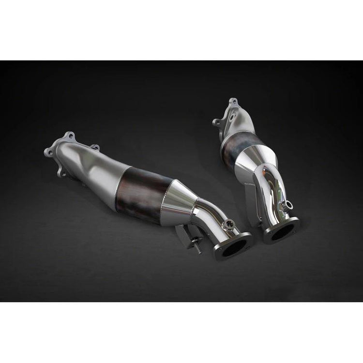 Capristo Exhaust 100 Cell Sports Cats Downpipes For Nissan GT-R MK3 - AutoTalent
