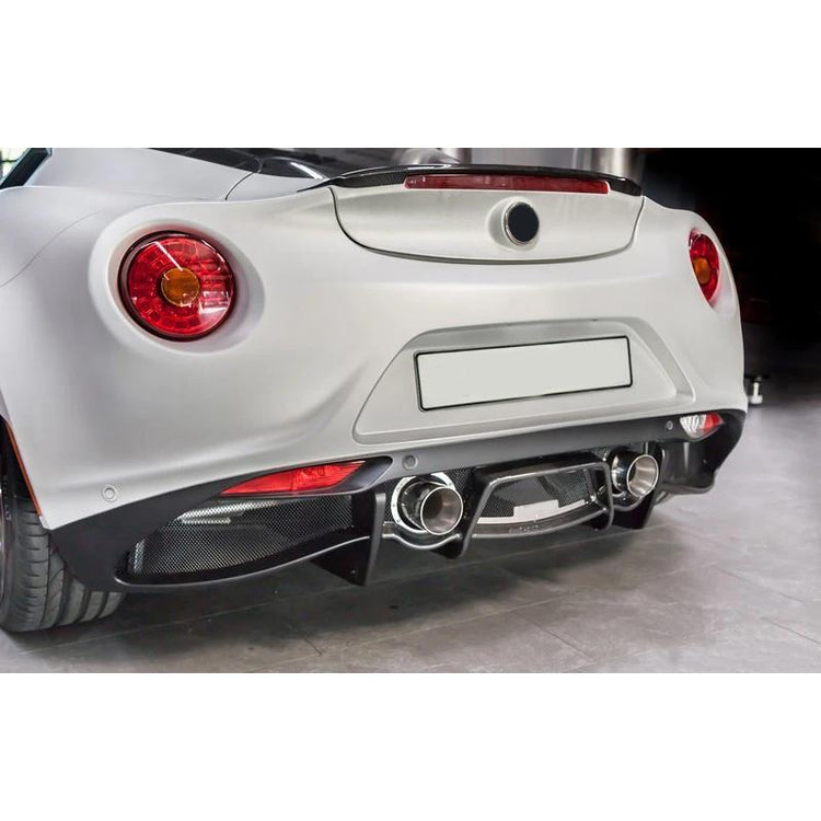 Capristo Exhaust Carbon Rear Diffusor Exhaust System for Alfa Romeo 4C - Autotalent