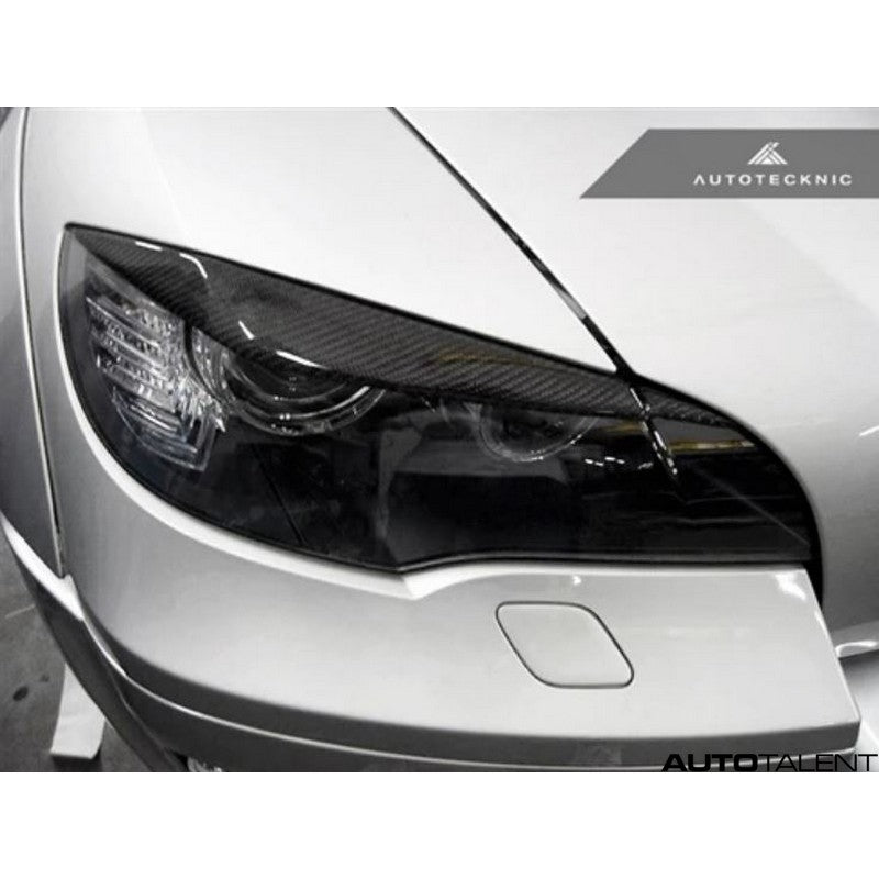 Autotecknic Aero Carbon Headlight Covers For BMW E70 X5 - AutoTalent