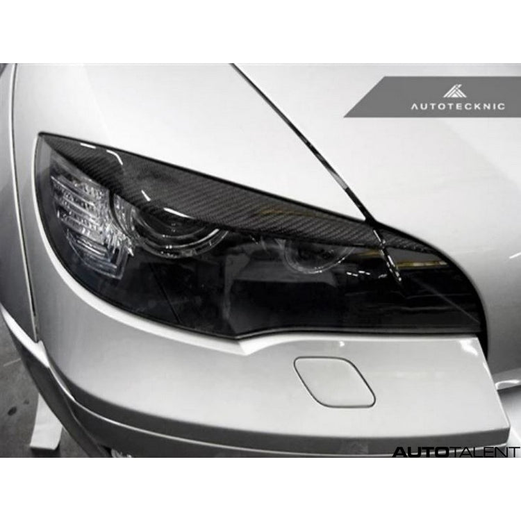 Autotecknic Aero Carbon Fiber Headlight Covers For BMW E71 X6 - AutoTalent