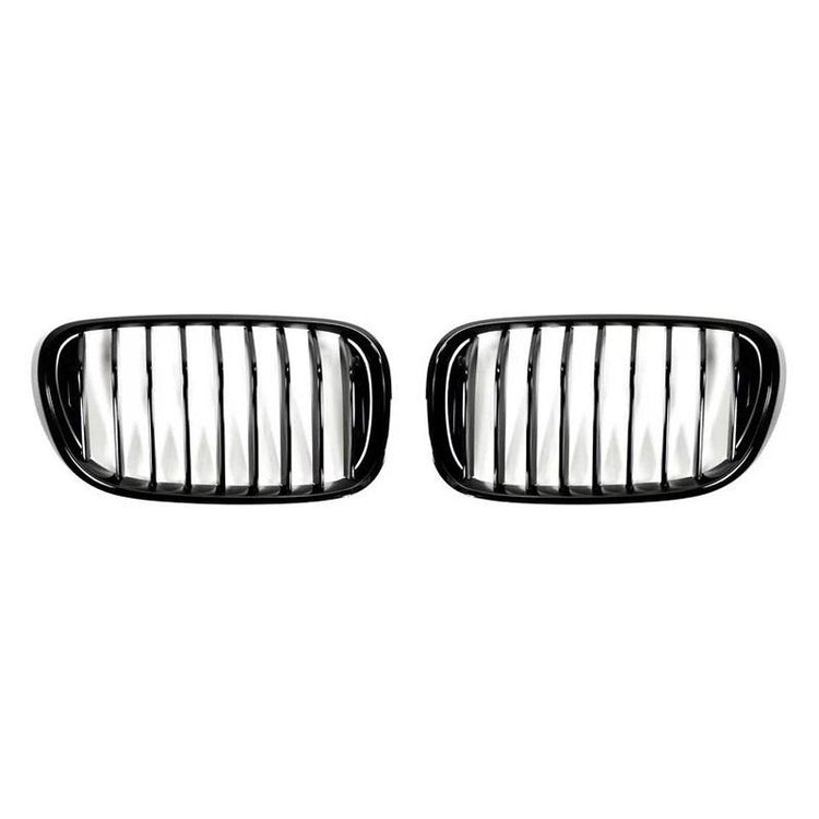 AutoTecknic Aero Replacement Glazing Black Front Grilles For BMW F34 340i - AutoTalent