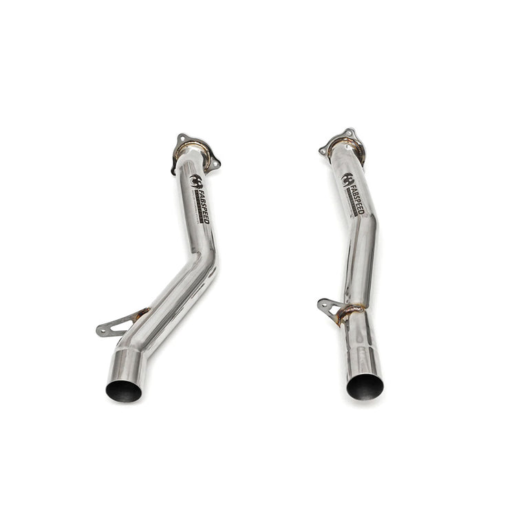Fabspeed Secondary Cat Bypass Pipes for Porsche 958.2 Cayenne Turbo / Turbo S 2015-2018