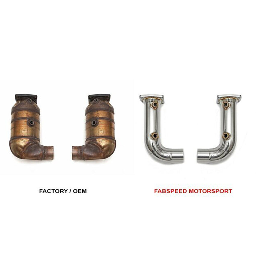 Fabspeed Cat Bypass Pipes for Porsche 991.2 Turbo / Turbo S 2017-2019