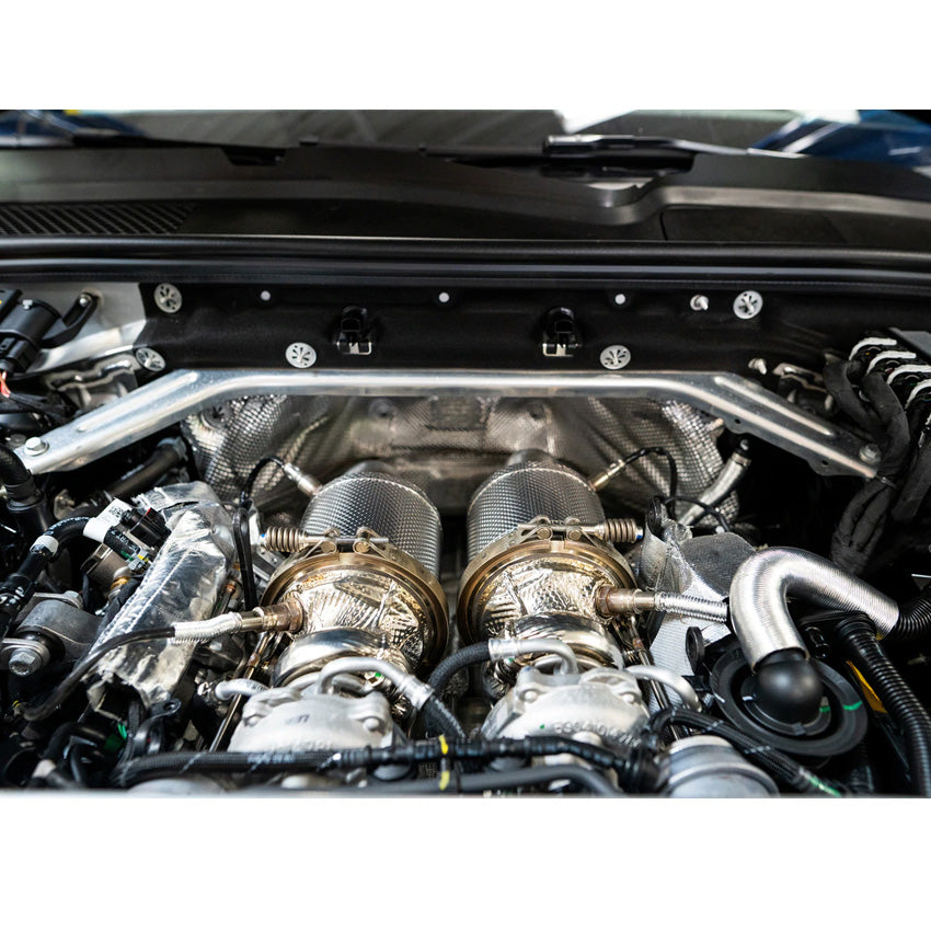 Fabspeed Primary Sport Catalytic Converters for Porsche E3 Cayenne S 2.9L Turbo / Turbo S 2019-2021