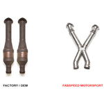 Fabspeed Secondary Cat Bypass X-Pipe for Aston Martin DB9 2004-2016