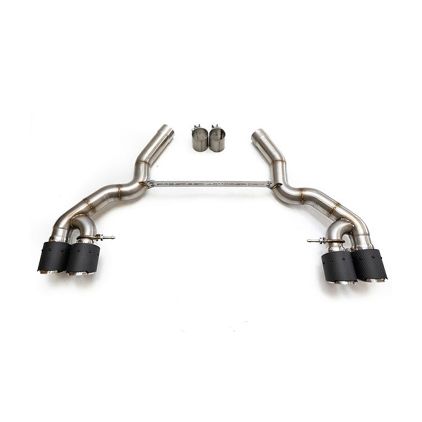 Fabspeed Muffler Bypass Pipes with Quad Style Tips for BMW F90 M5 2017-2021