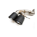 Fabspeed Muffler Bypass Pipes with Quad Style Tips for BMW F90 M5 2017-2021