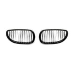 AutoTecknic Aero Replacement Glazing Black Front Grilles For BMW E60 550i - AutoTalent