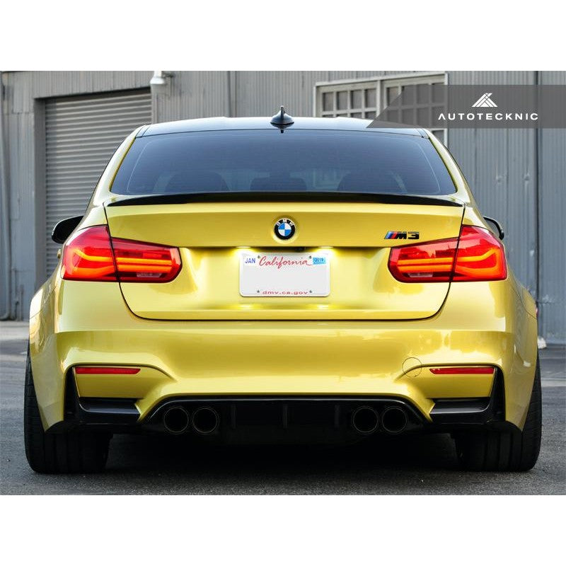 Autotecknic Carbon Fiber Rear Bumper Trim For BMW M4 - AutoTalent