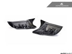 AutoTecknic Replacement Version II M-Inspired Dry Carbon Mirrors - BMW F3x 3/4-Series & M2 - autotalent