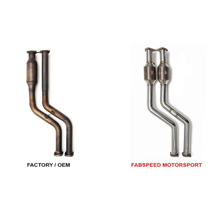 Fabspeed Sport Catalytic Converters for BMW M3 E46 2000-2006