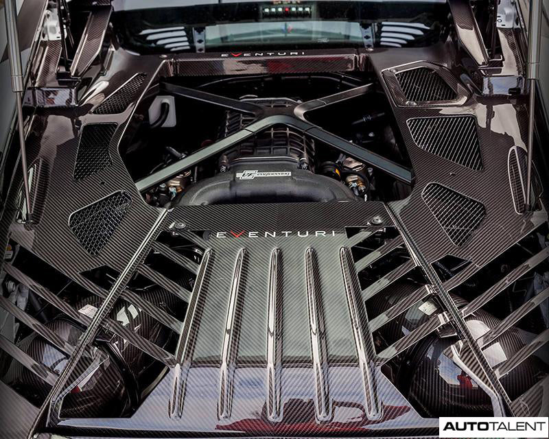 Eventuri Carbon Fiber Kevlar Engine Cover Set With Cutouts- LAMBORGHINI HURACAN - autotalent