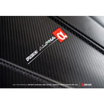 AMS Performance Red Alpha Matte Carbon Engine Cover for Infiniti Q50 / Q60 2016-2021