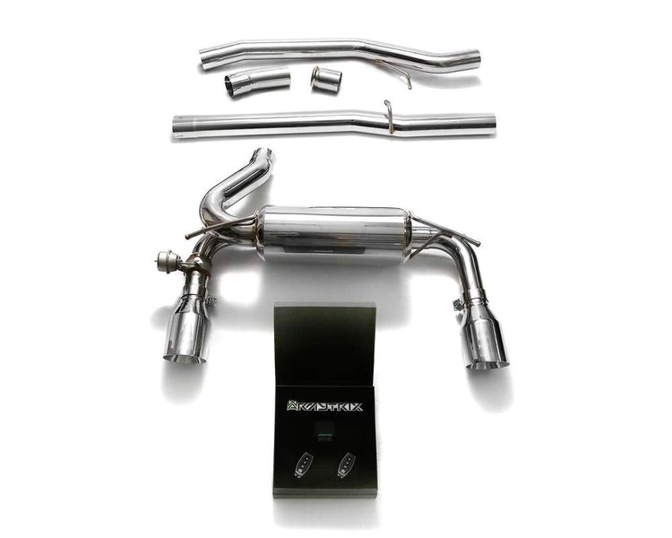 ARMYTRIX Stainless Steel Exhaust System Dual Chrome Tips For Ford  Focus RS MKIII 2016-2021