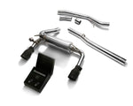 ARMYTRIX Stainless Steel Exhaust System Dual Matte Black For Ford  Focus RS MKIII 2016-2021
