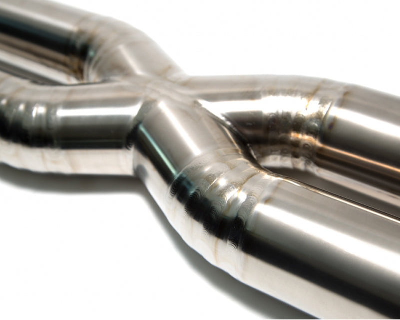 ARMYTRIX Stainless Steel Valvetronic Catback Exhaust System Quad Titanium Blue Tips For Ferrari F12 Berlinetta 2013-2017