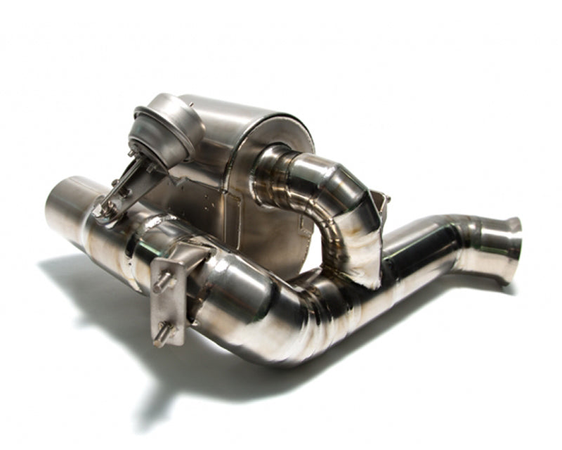 ARMYTRIX Stainless Steel Valvetronic Exhaust System Quad Matte Black Tips For Ferrari F12 Berlinetta 2013-2017