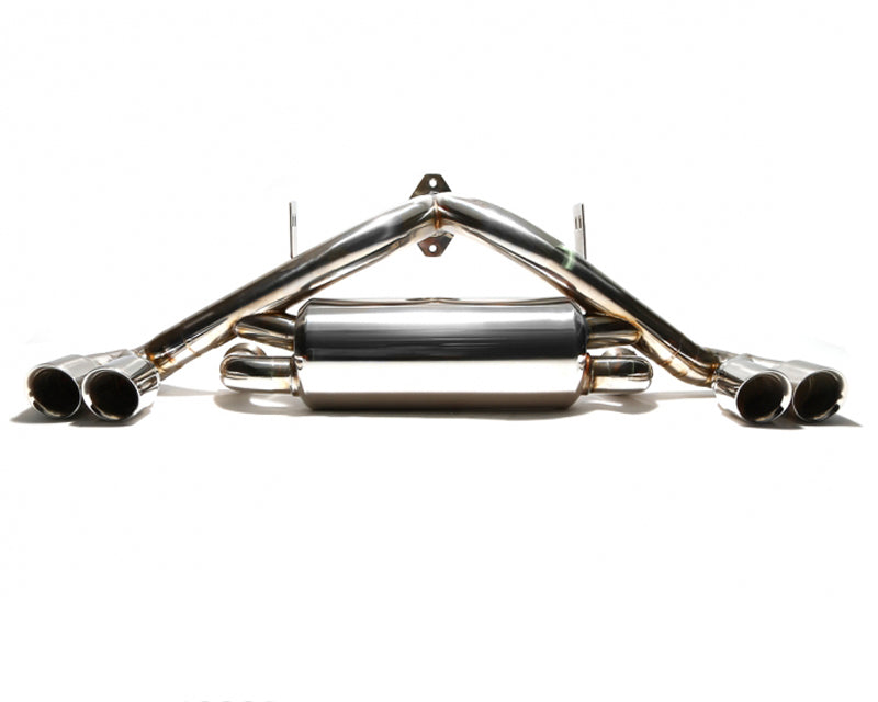 ARMYTRIX Stainless Steel Valvetronic Catback Exhaust System Quad Matte Black Tips For Ferrari F355 3.5L V8 1994-1999