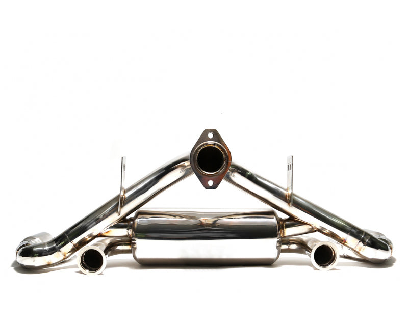ARMYTRIX Stainless Steel Valvetronic Catback Exhaust System Quad Chrome Silver Tips For Ferrari F355 3.5L V8 1994-1999