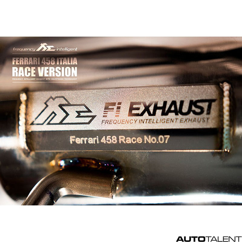 FI Exhaust Valvetronic Muffler - Ferrari 458 Italia, Sypder Race Version 2010-2015 - autotalent
