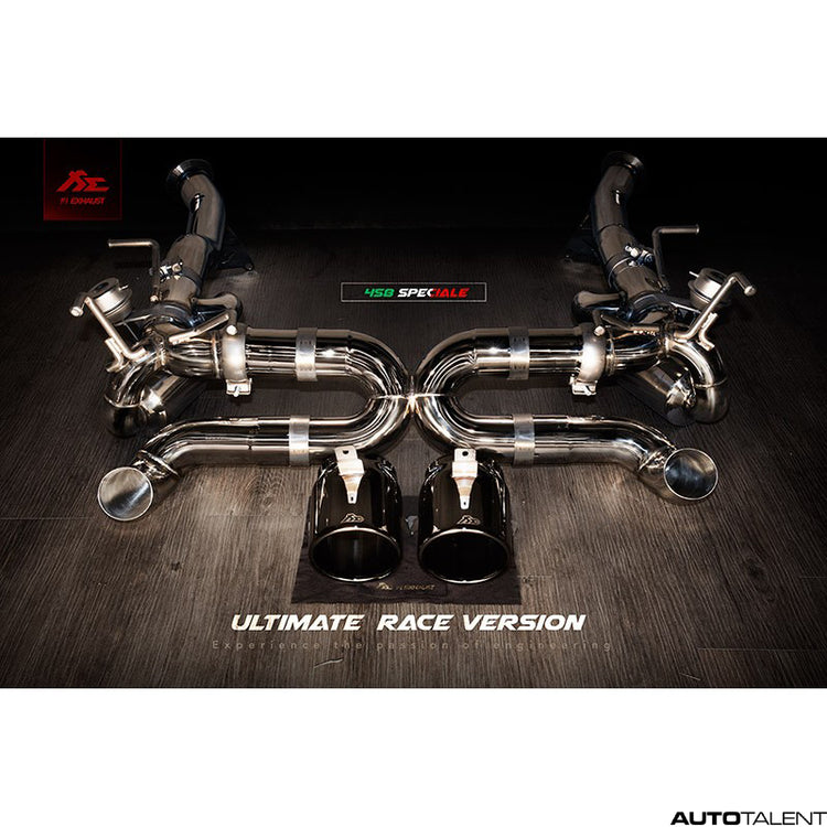 FI Exhaust Valvetronic Muffler - Ferrari 458 Speciale Race Version 2014-2015 - autotalent