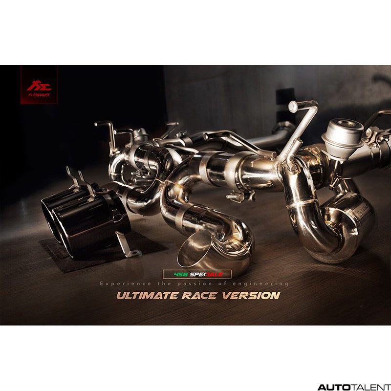 FI Exhaust Valvetronic Muffler - Ferrari 458 Speciale Race Version 2014-2015 - autotalent