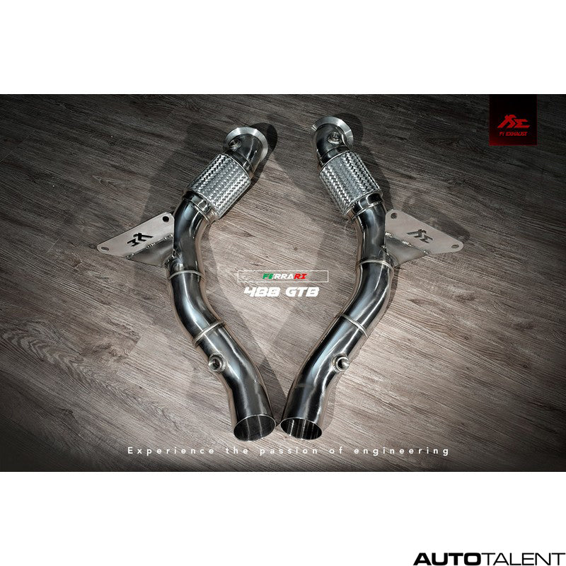 FI Exhaust Valvetronic Muffler - Ferrari 488 GTB 2015-2019 - autotalent