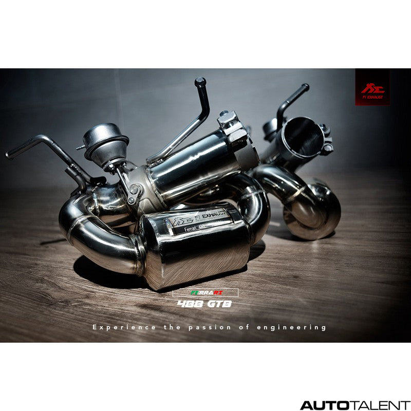FI Exhaust Valvetronic Muffler - Ferrari 488 GTB 2015-2019 - autotalent