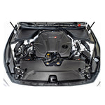 AMS Performance Red Alpha Matte Carbon Front Duct for Infiniti Q50 / Q60 2016-2021