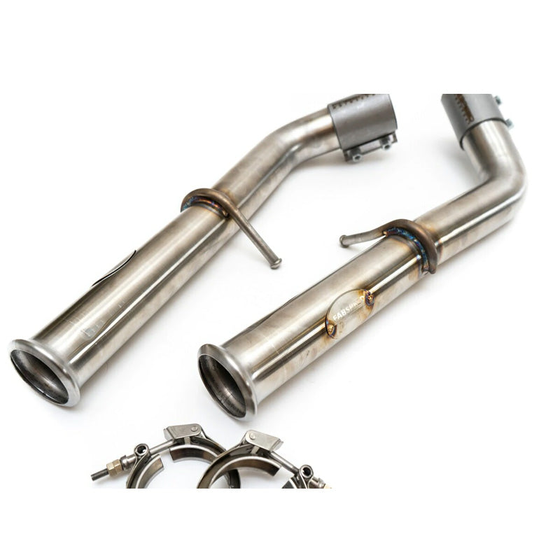 Fabspeed Secondary Cat Bypass Pipes with XperTune Performance for Mercedes Benz G63 AMG 2019-2021