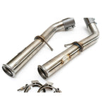 Fabspeed Secondary Cat Bypass Pipes with XperTune Performance for Mercedes Benz G63 AMG 2019-2021